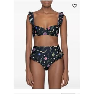 Agua By Agua Bendita Jengibre Tesoro floral-print bikini Set size small